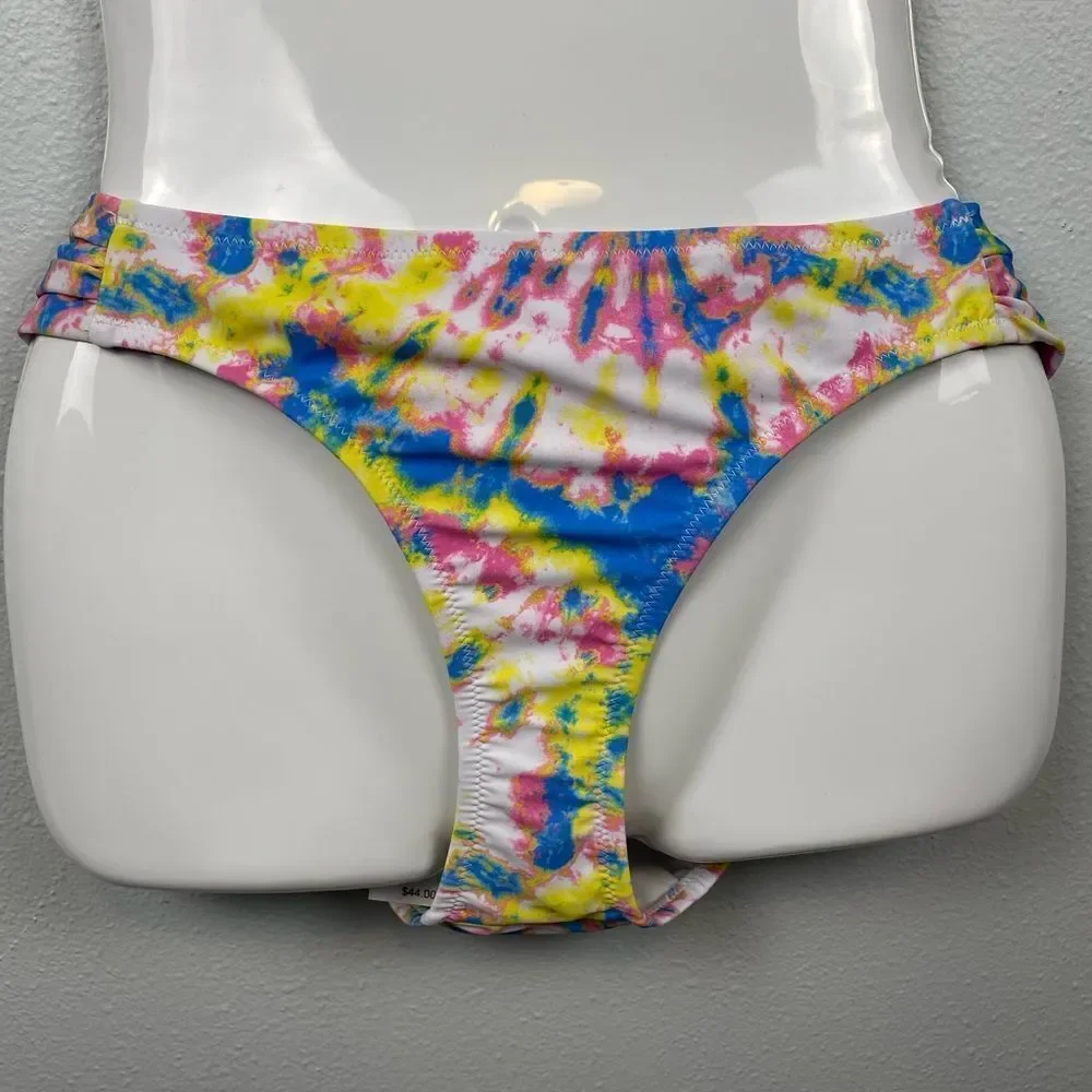 NWT Jessica Simpson Tie Dye Bikini Bottoms Size M